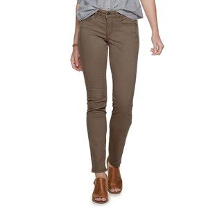 Women's Sonoma Goods For Life Supersoft Midrise Sateen Skinny Pants Short